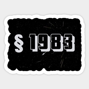 Section 1983 Sticker